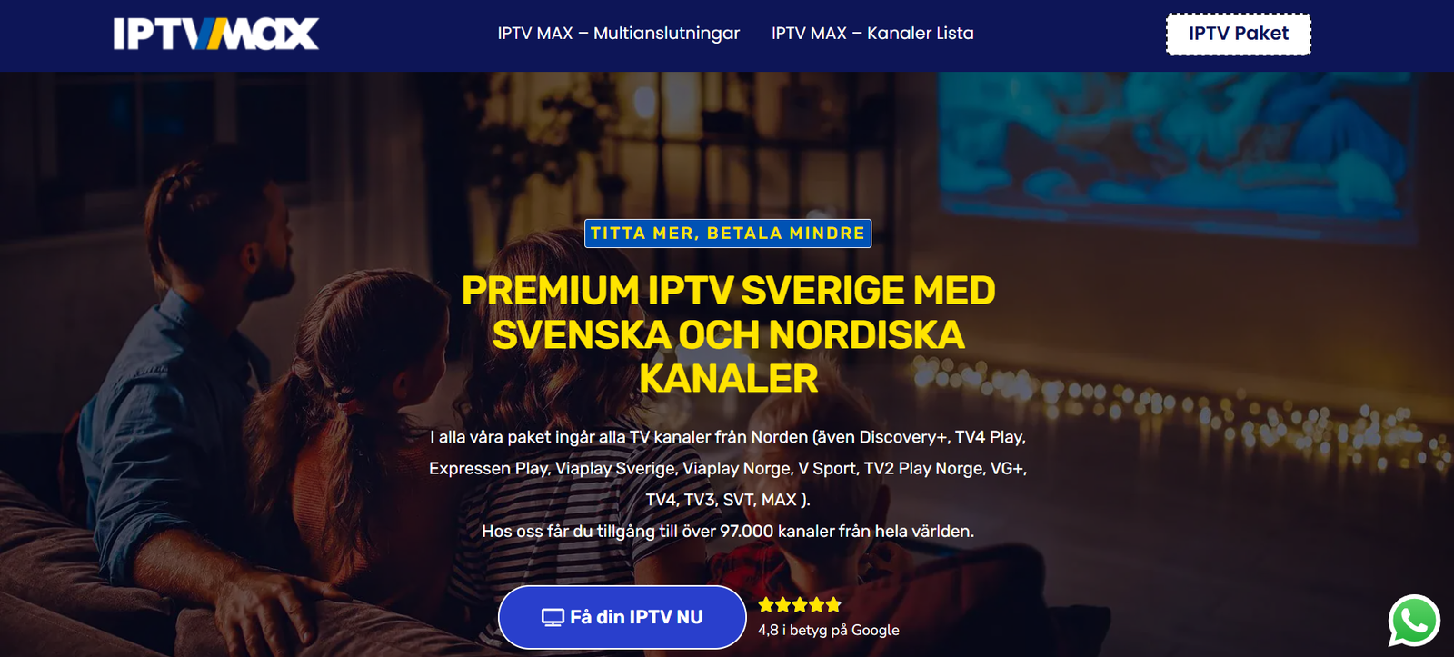 Smart IPTV streaming hemma i Sverige